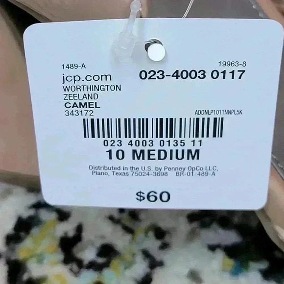 NWT Worthington Works Nude Business High Strappy Pointed‎ Heels, Size 10 - Picture 9 of 9